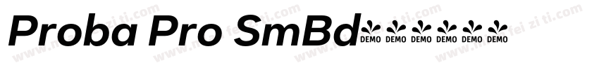 Proba Pro SmBd字体转换
